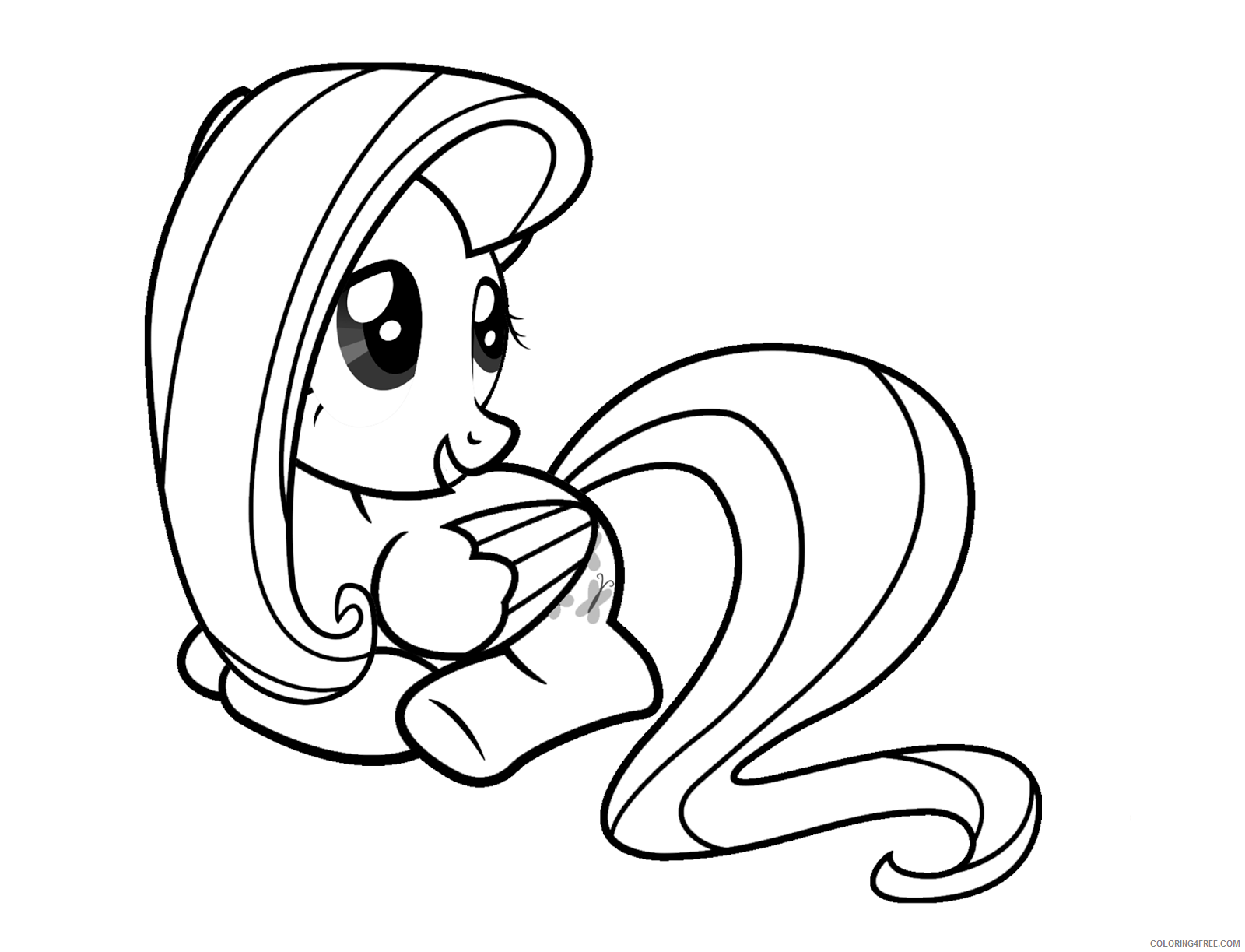 Fluttershy Coloring Pages Download Fluttershy Printable 2021 2674 Coloring4free