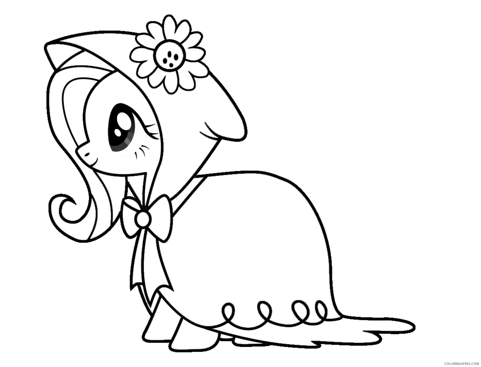 Fluttershy Coloring Pages Download and Print Fluttershy Printable 2021 2673 Coloring4free