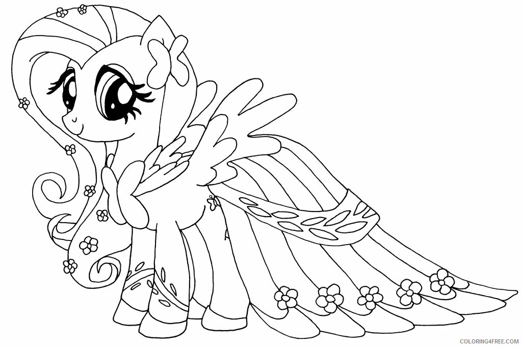 Fluttershy Coloring Pages Fluttershy Printable 2021 2678 Coloring4free