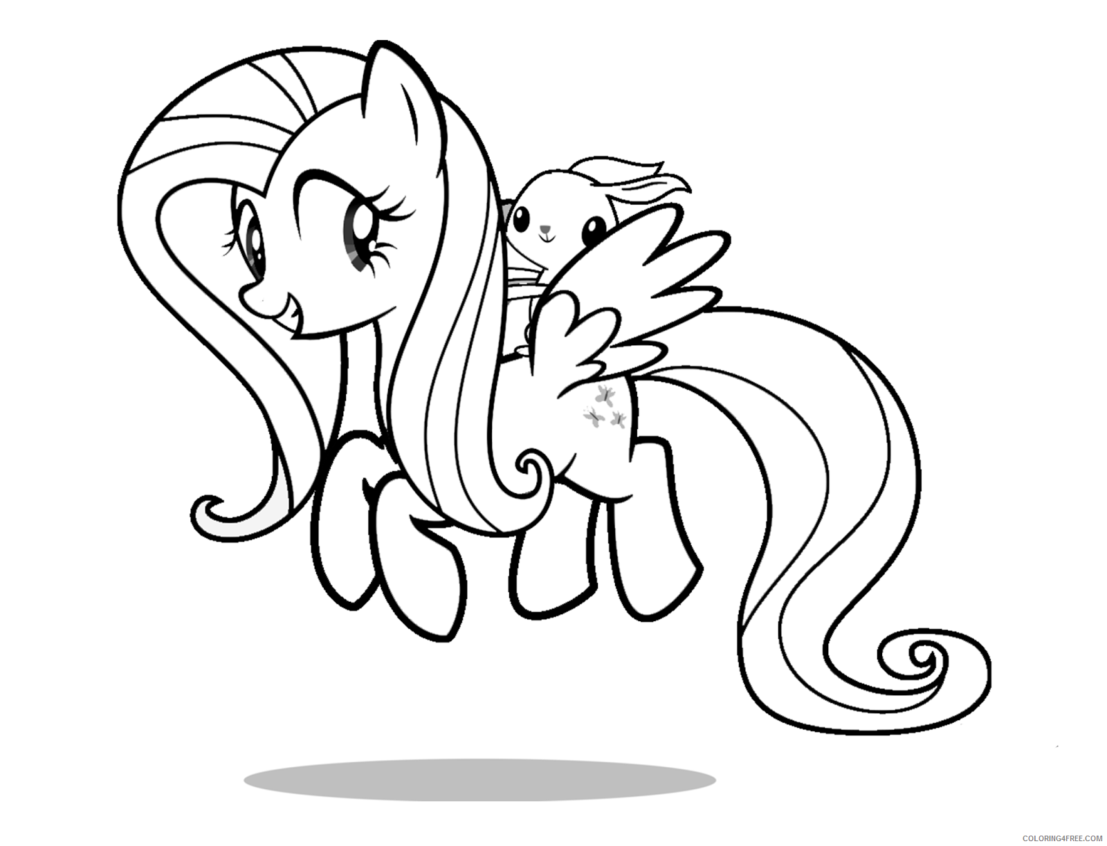 Fluttershy Coloring Pages Free Download Fluttershy Printable 2021 2691 Coloring4free