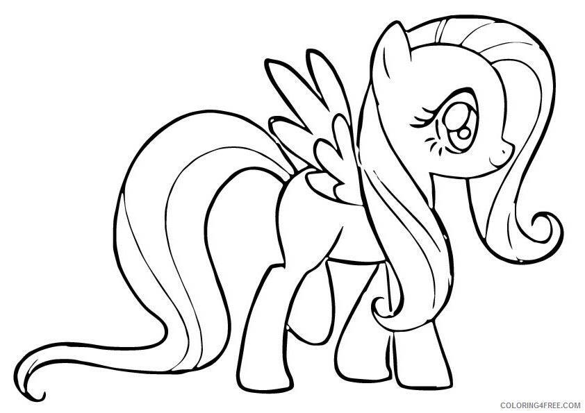 Fluttershy Coloring Pages fluttershy 2 Printable 2021 2676 Coloring4free