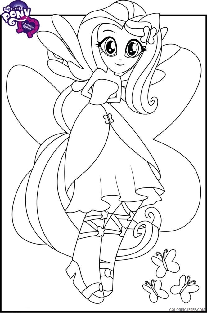 Fluttershy Coloring Pages fluttershy Printable 2021 2675 Coloring4free