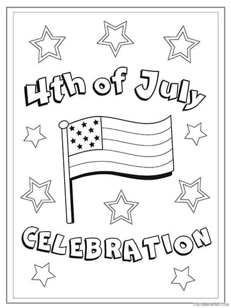 Fourth of July Coloring Pages fourth of july 1 Printable 2021 2734 Coloring4free