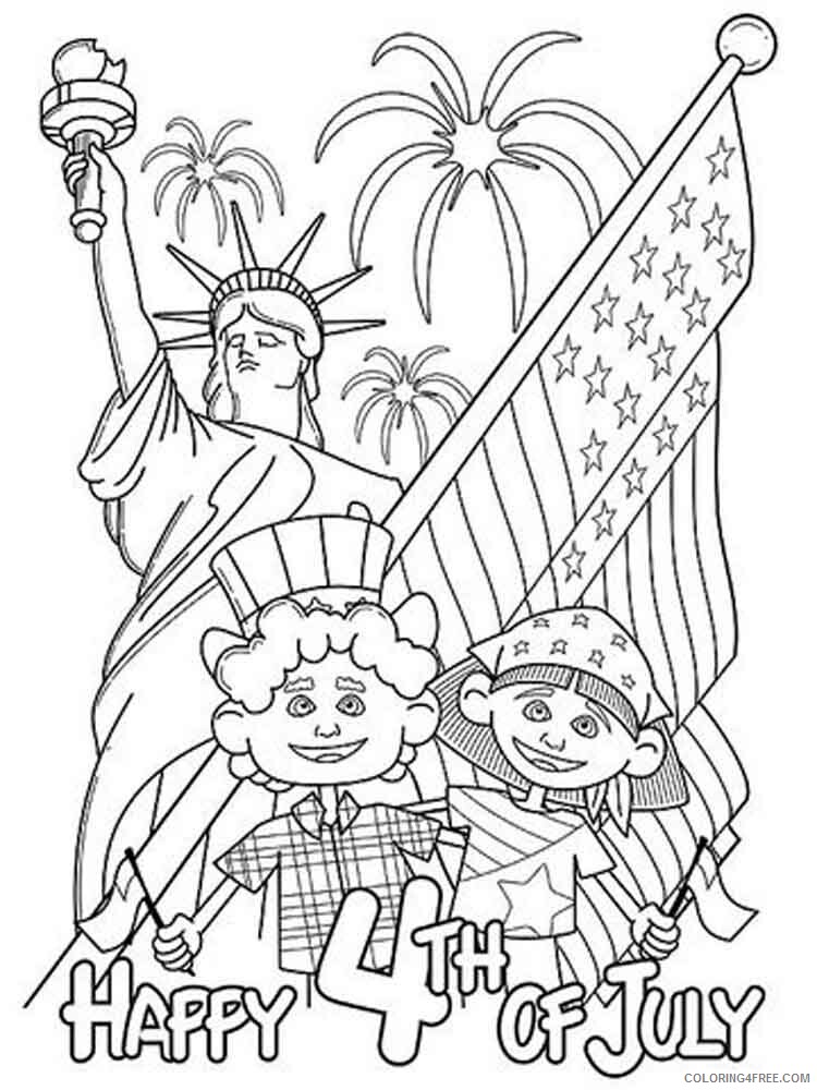 Fourth of July Coloring Pages fourth of july 10 Printable 2021 2735 Coloring4free