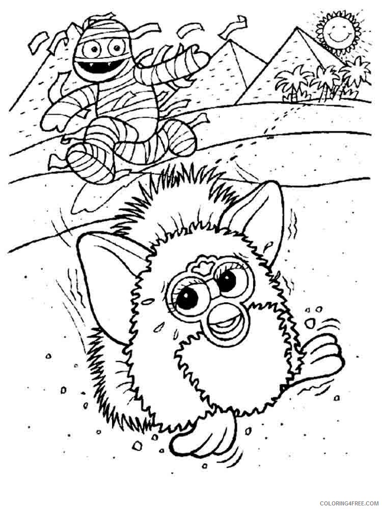 Furby Coloring Pages furby 4 Printable 2021 2747 Coloring4free