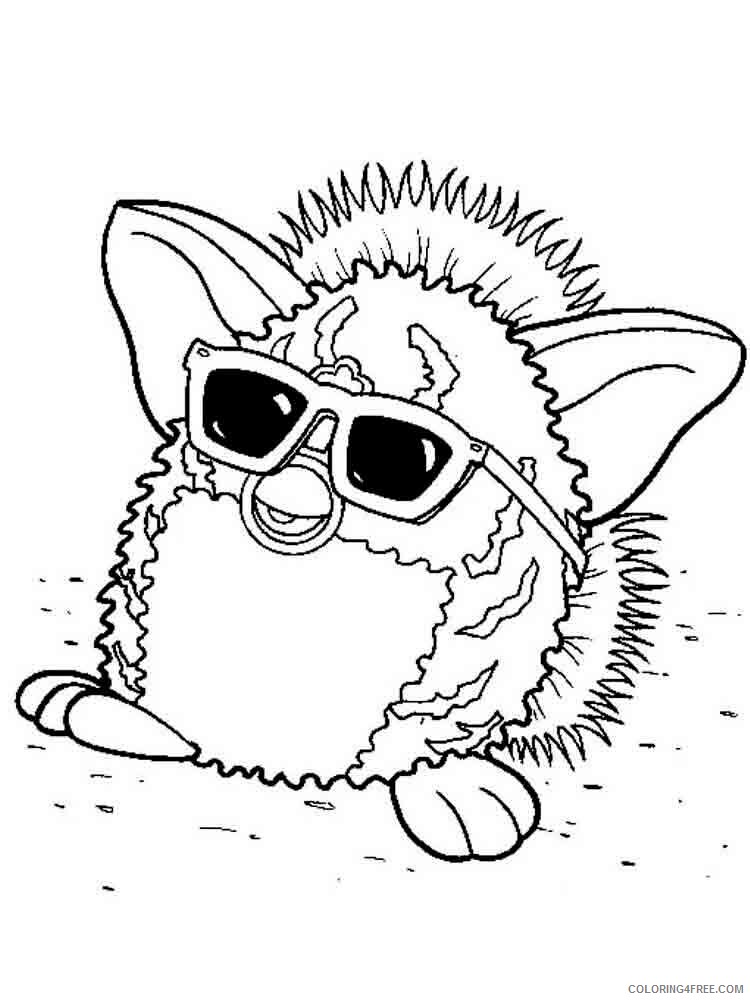 Furby Coloring Pages furby 8 Printable 2021 2749 Coloring4free