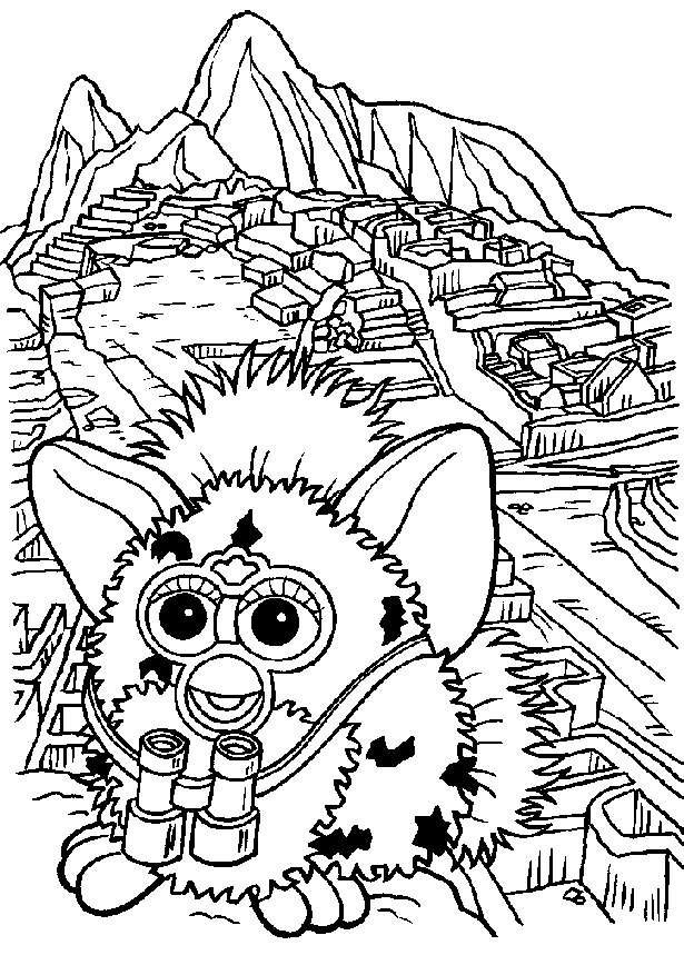 Furby Coloring Pages furby kaALj Printable 2021 2744 Coloring4free