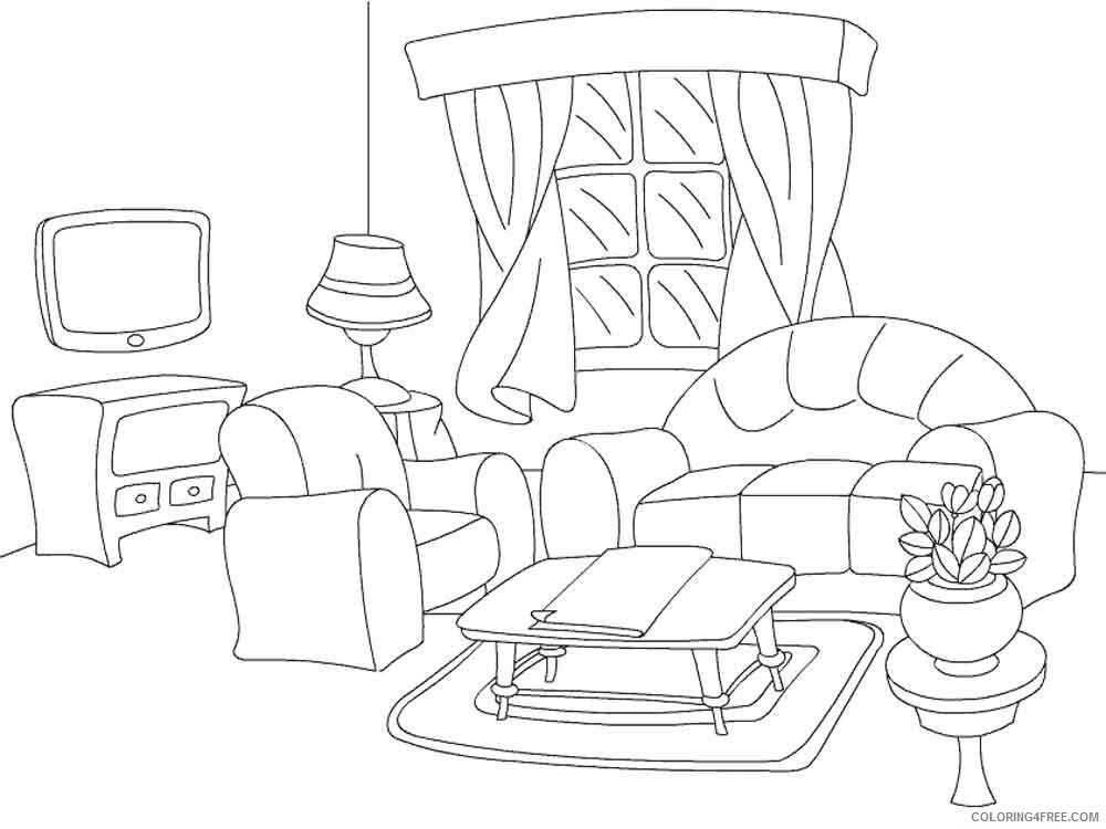 Furniture Coloring Pages Furniture 3 Printable 2021 2761 Coloring4free