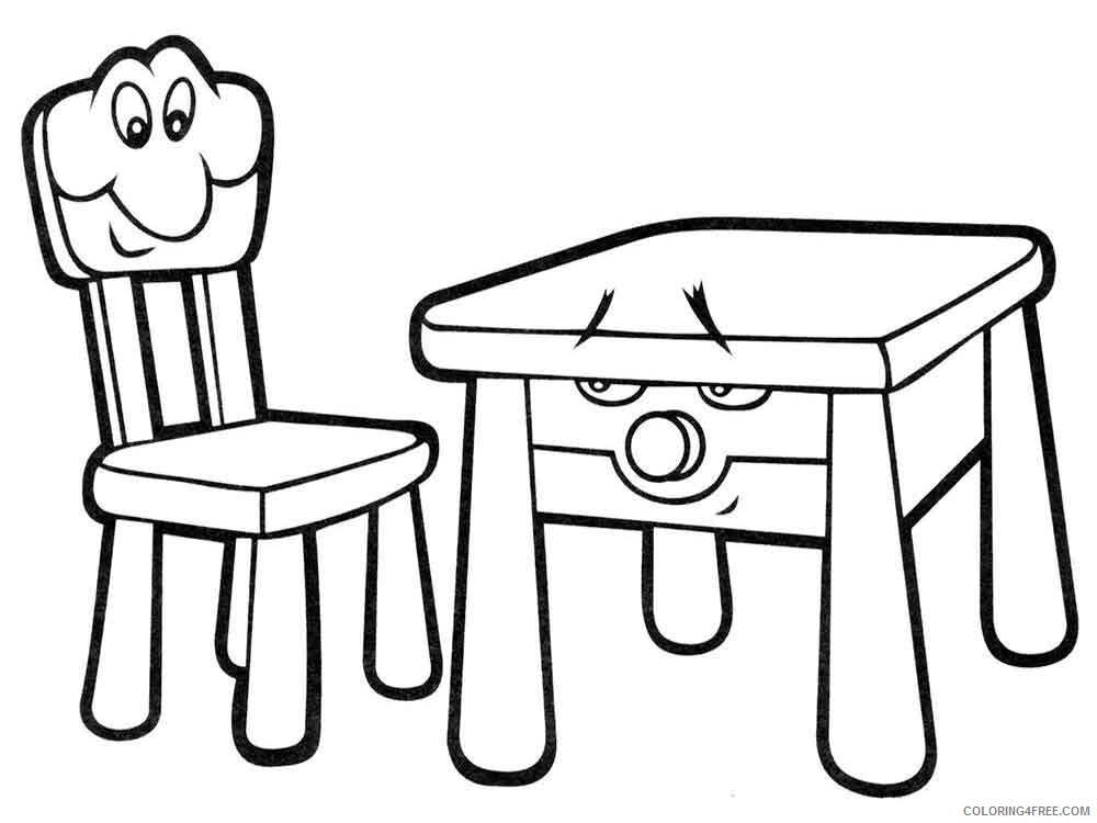 Furniture Coloring Pages Furniture 6 Printable 2021 2767 Coloring4free
