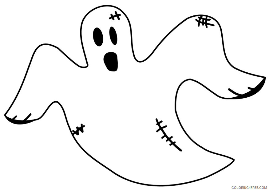 Ghost Coloring Pages Free Ghost Printable 2021 2807 Coloring4free