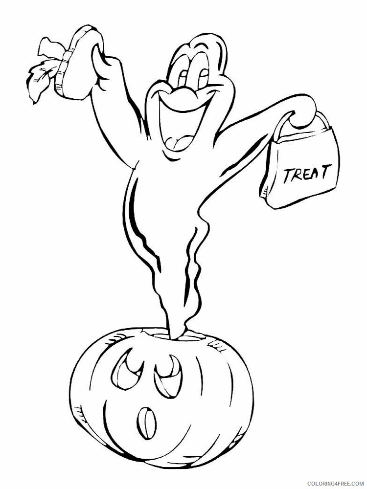 Ghost Coloring Pages GHOST 13 Printable 2021 2812 Coloring4free