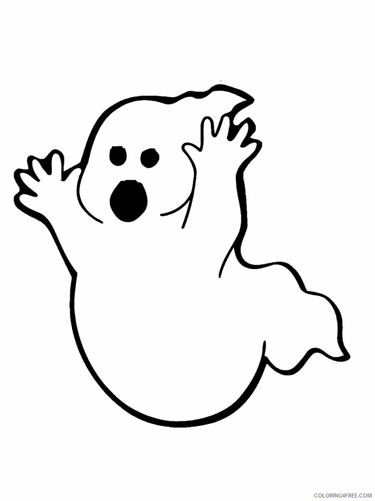 Ghost Coloring Pages GHOST 16 Printable 2021 2814 Coloring4free