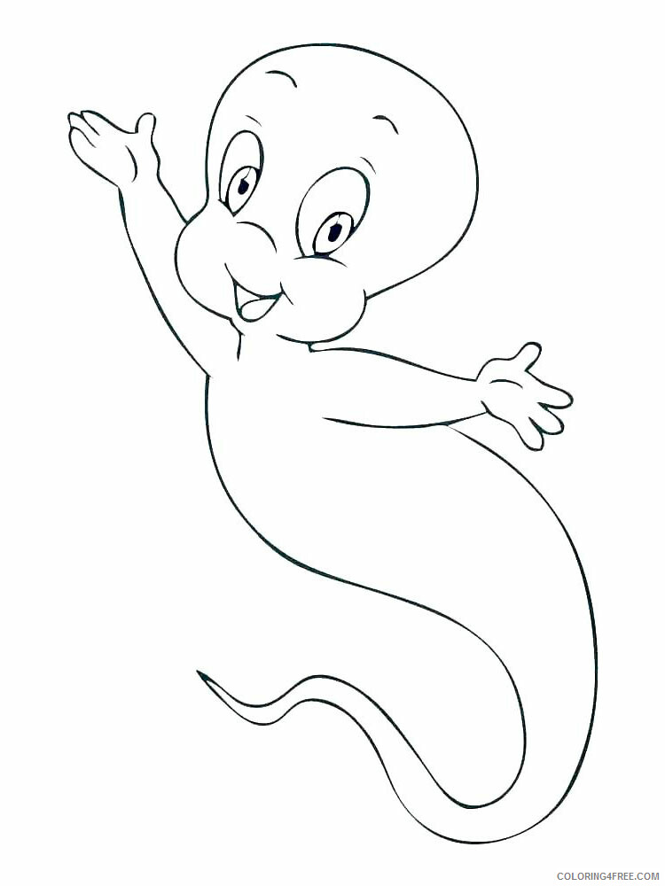 Ghost Coloring Pages GHOST 7 Printable 2021 2820 Coloring4free