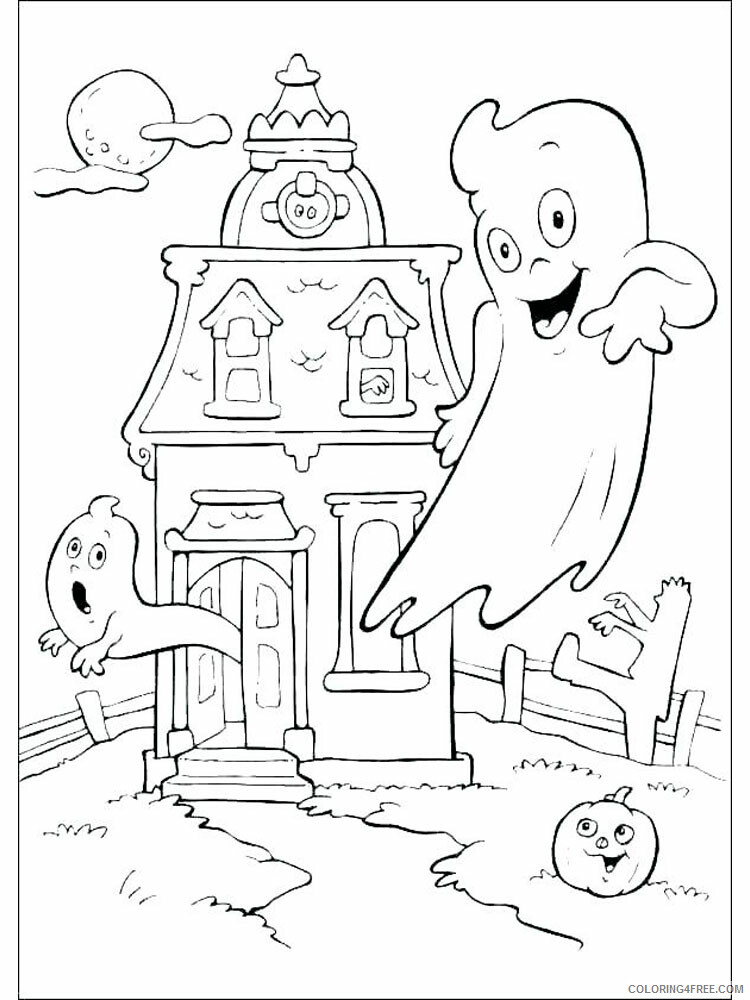 Ghost Coloring Pages GHOST 9 Printable 2021 2821 Coloring4free
