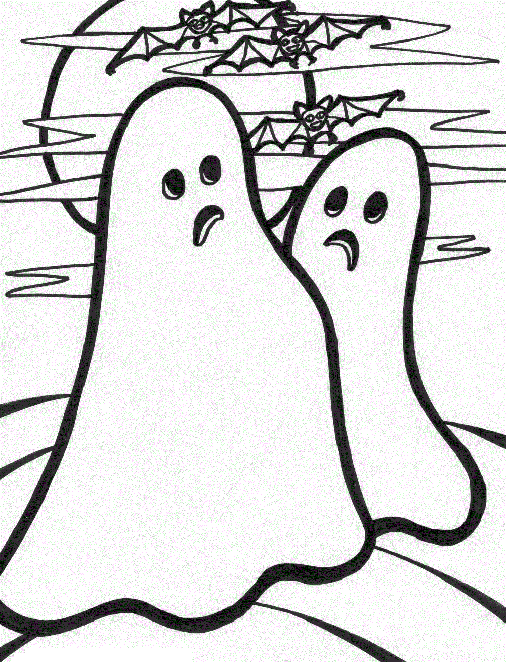 Ghost Coloring Pages Ghost Free Printable 2021 2823 Coloring4free