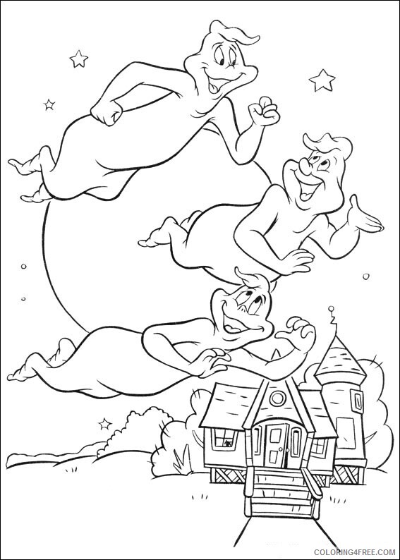 Ghost Coloring Pages the ghostly trio Printable 2021 2801 Coloring4free