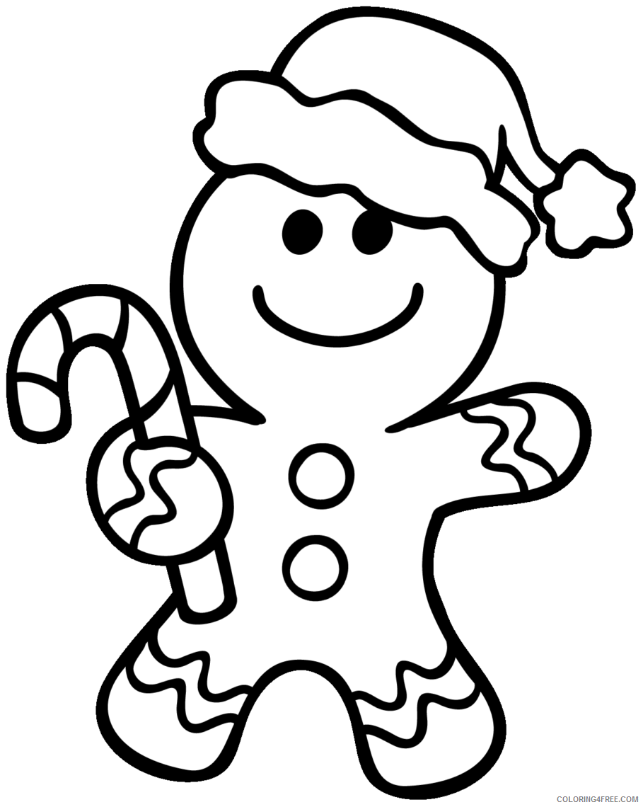 Gingerbread Coloring Pages gingerbread man Printable 2021 2890 Coloring4free