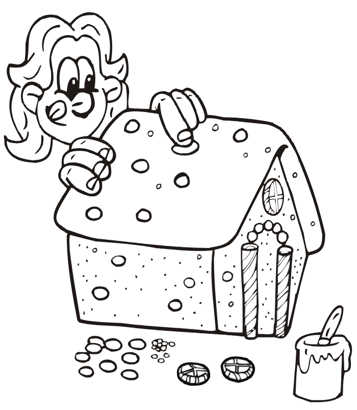 Gingerbread House Coloring Pages Delicious Gingerbread House Printable 2021 2897 Coloring4free