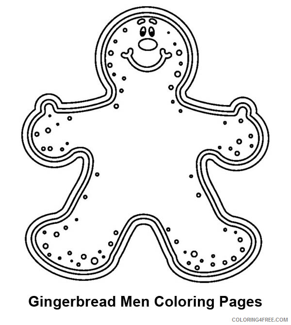 Gingerbread Men Coloring Pages Dalmatians Gingerbread Men Printable 2021 2910 Coloring4free