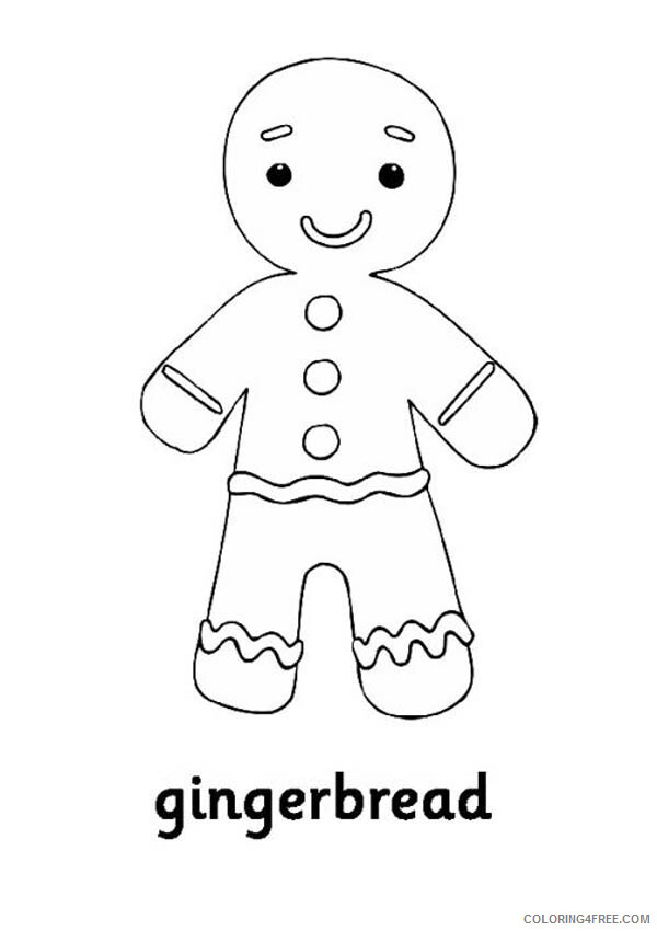 Gingerbread Men Coloring Pages Little Gingerbread Men Printable 2021 2920 Coloring4free