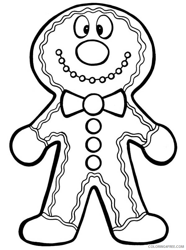 Gingerbread Men Coloring Pages Silly Gingerbread Men Printable 2021 2921 Coloring4free