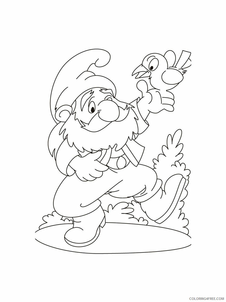 Gnome Coloring Pages Gnome 18 Printable 2021 2932 Coloring4free