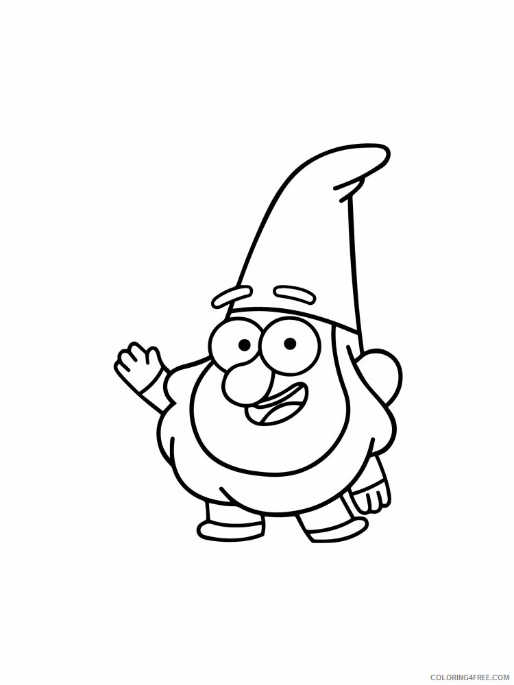 Gnome Coloring Pages Gnome 21 Printable 2021 2935 Coloring4free