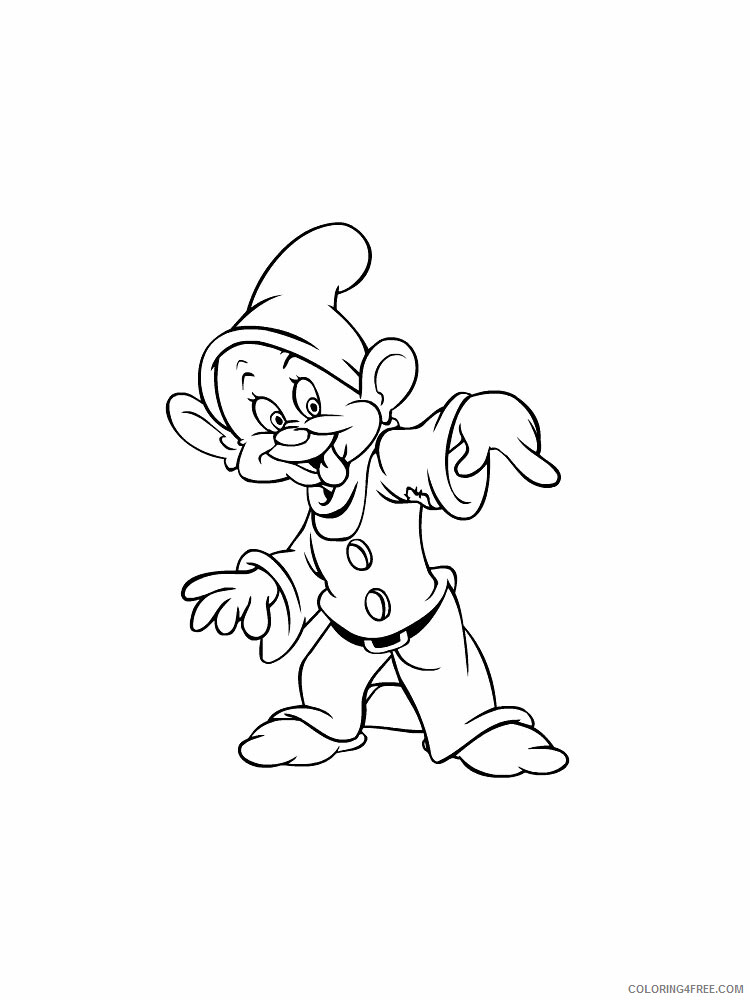Gnome Coloring Pages Gnome 5 Printable 2021 2942 Coloring4free