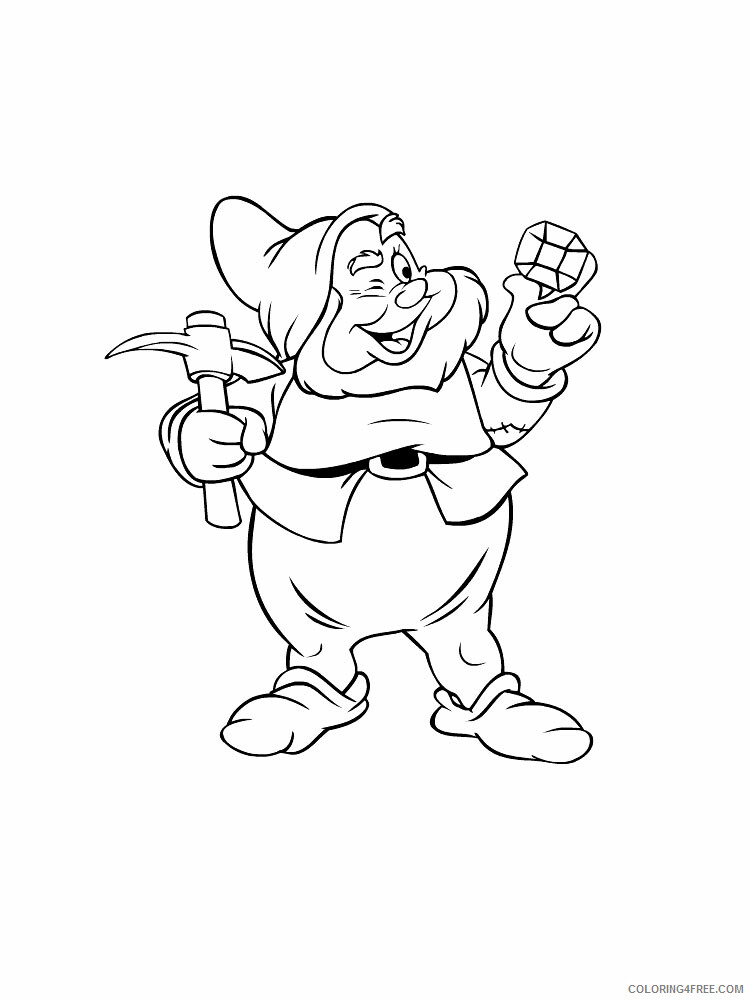 Gnome Coloring Pages Gnome 6 Printable 2021 2943 Coloring4free