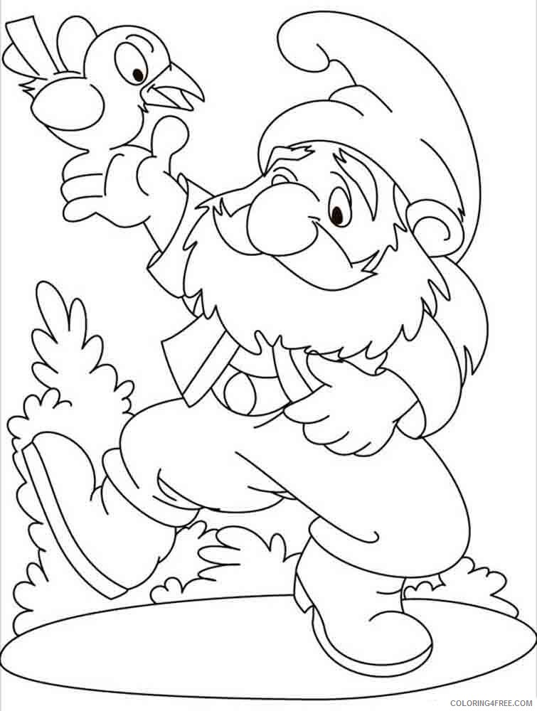 Gnomes Coloring Pages Gnomes 16 Printable 2021 2967 Coloring4free