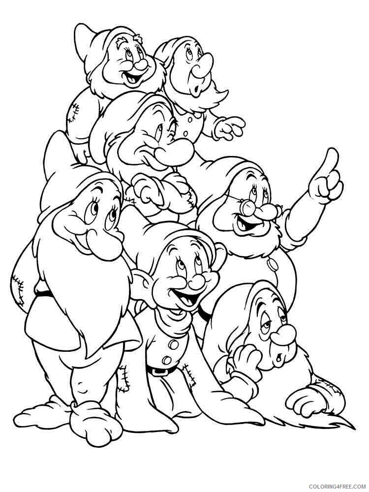 Gnomes Coloring Pages Gnomes 4 Printable 2021 2975 Coloring4free