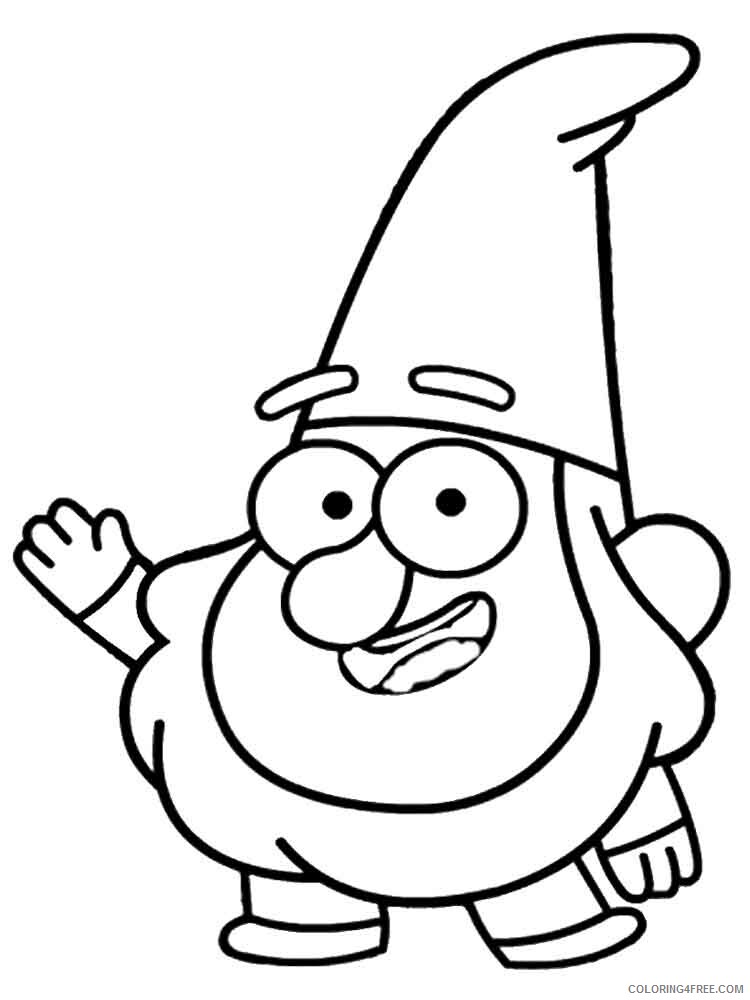 Gnomes Coloring Pages Gnomes 5 Printable 2021 2976 Coloring4free