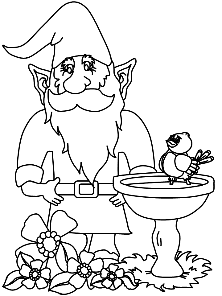 Gnomes Coloring Pages gnome3 Printable 2021 2949 Coloring4free