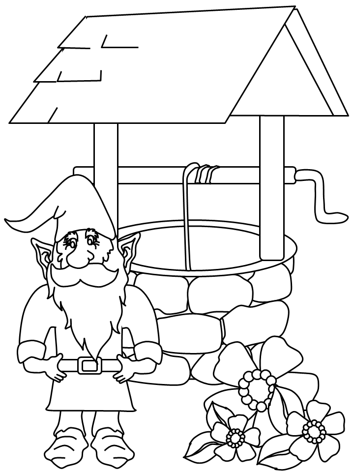 Gnomes Coloring Pages gnome4 Printable 2021 2950 Coloring4free