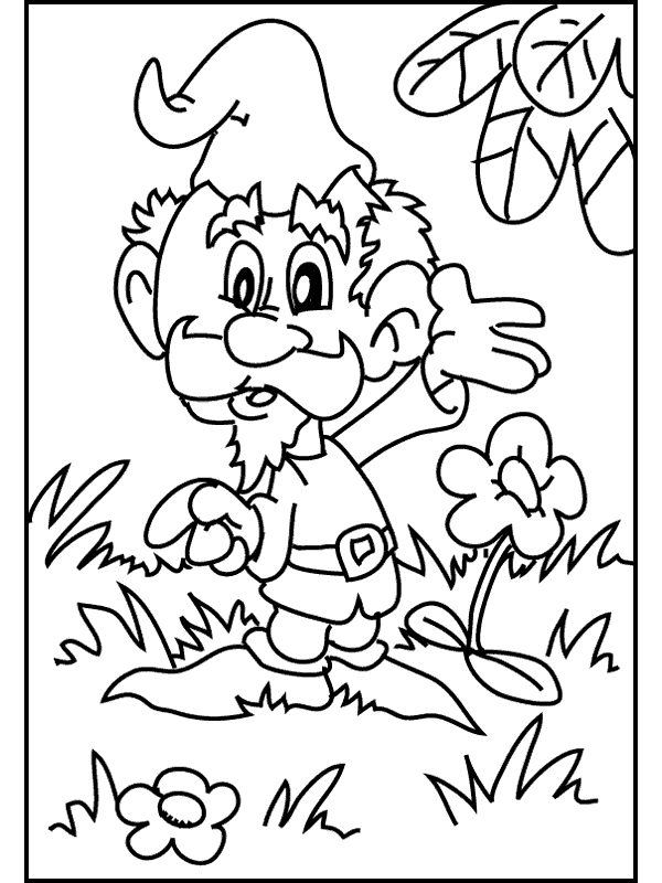 Gnomes Coloring Pages gnomen J7Sxz Printable 2021 2956 Coloring4free