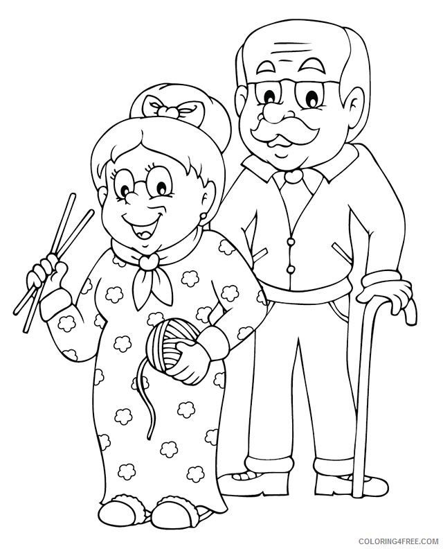 Grandparents Coloring Pages Happy Grandparents Day Printable 2021 3028 Coloring4free
