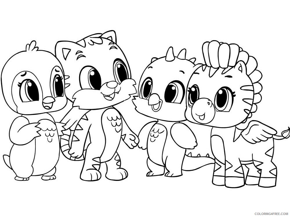 Hatchimals Coloring Pages Hatchimals 5 Printable 2021 3087 Coloring4free