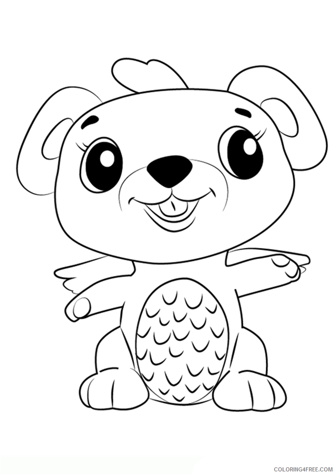 Hatchimals Coloring Pages Hatchimals Dog Printable 2021 3092 Coloring4free
