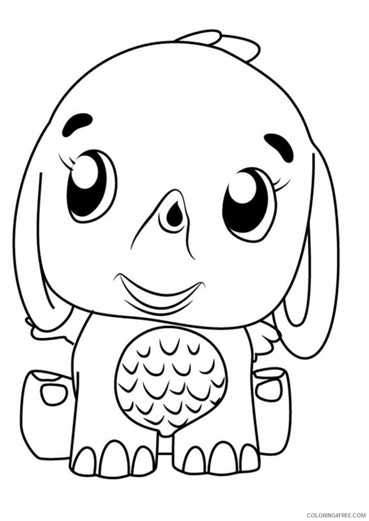 Hatchimals Coloring Pages Hatchimals Elephant Printable 2021 3093 Coloring4free
