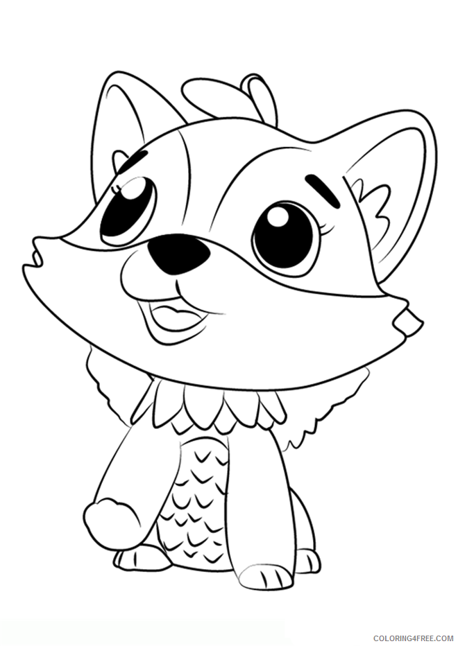 Hatchimals Coloring Pages Hatchimals Fox Printable 2021 3094 Coloring4free