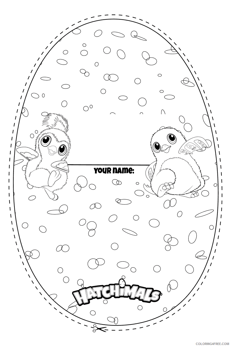 Hatchimals Coloring Pages Printable Hatchimals Printable 2021 3104 Coloring4free