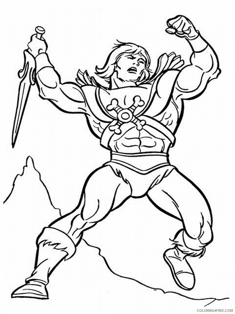 He Man Coloring Pages he man for boys 12 Printable 2021 3261 Coloring4free