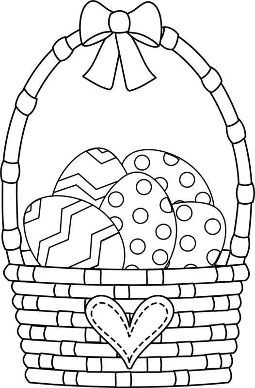 Heart Coloring Pages Easter Basket with Heart Printable 2021 3148 Coloring4free