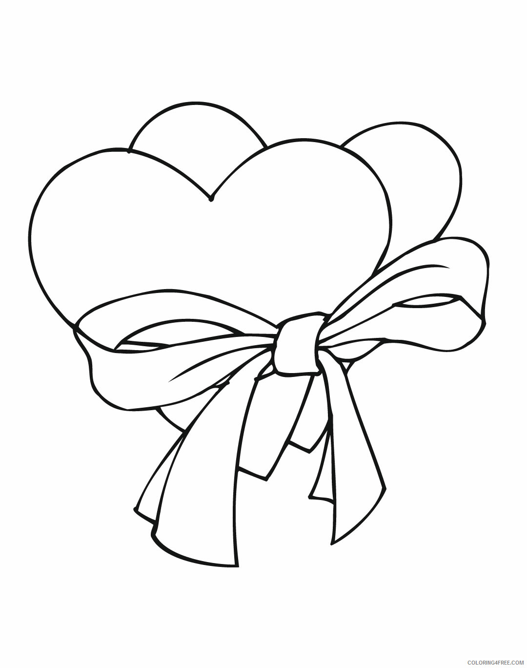 Heart Coloring Pages Heart For Kids Printable 2021 3159 Coloring4free