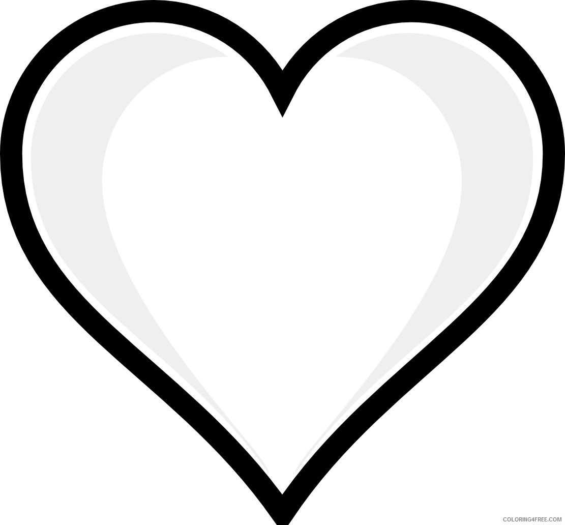 Heart Coloring Pages Heart Printable 2021 3172 Coloring4free