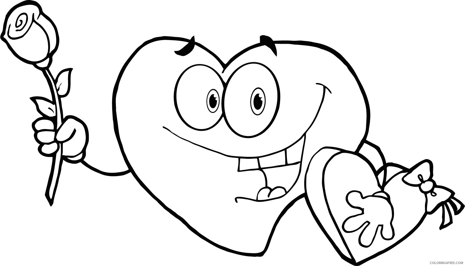 Heart Coloring Pages Heart for Girls Printable 2021 3158 Coloring4free