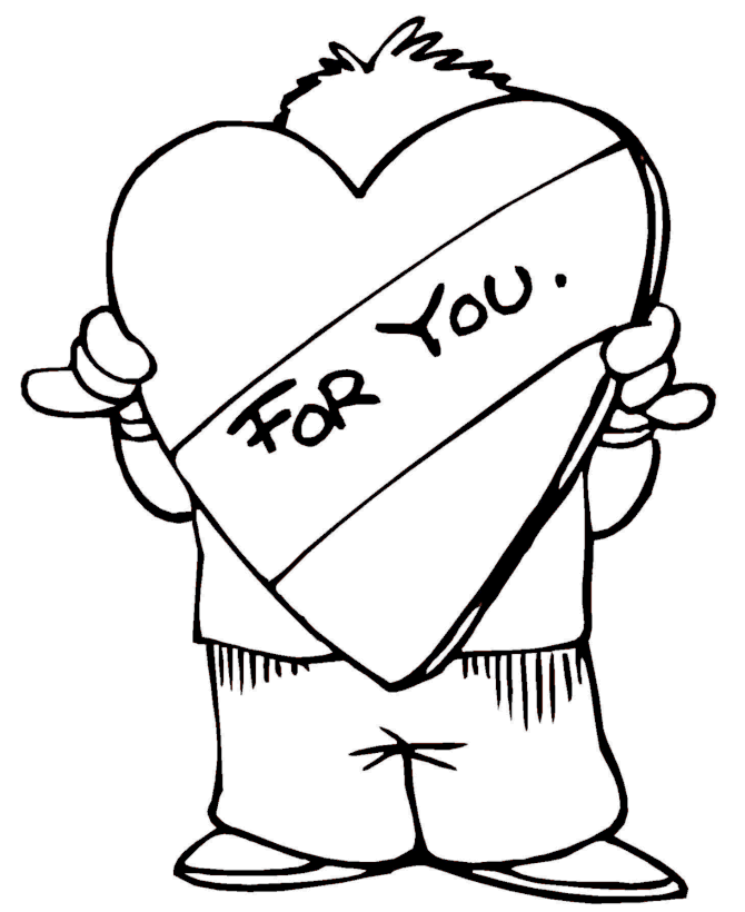 Heart Coloring Pages Heart for You Printable 2021 3167 Coloring4free