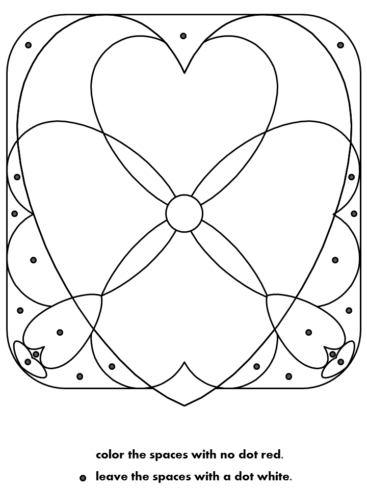 Heart Coloring Pages dotheart Printable 2021 3146 Coloring4free