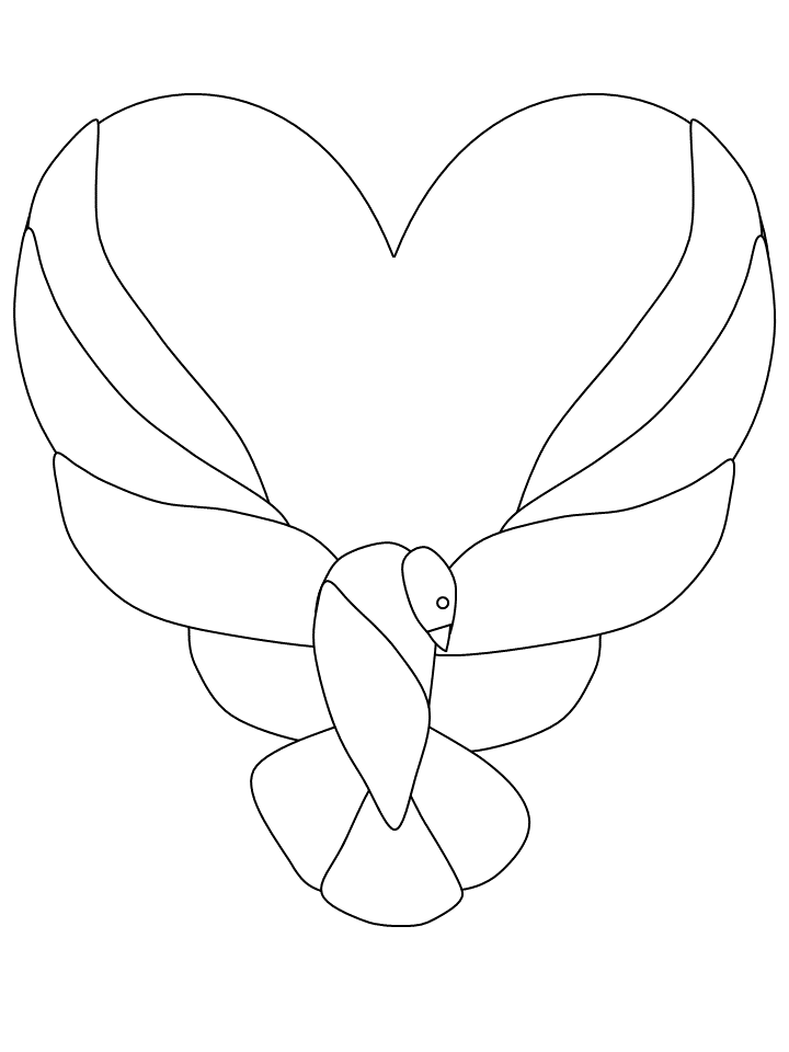 Heart Coloring Pages dove heart Printable 2021 3147 Coloring4free