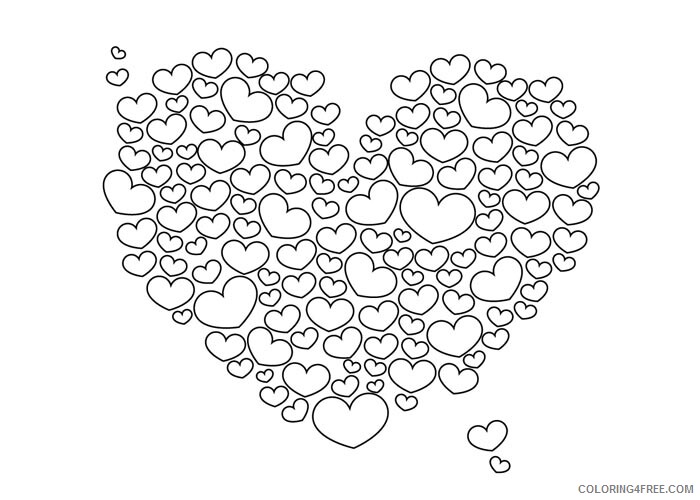 Hearts Coloring Pages Hearts Printable 2021 3247 Coloring4free